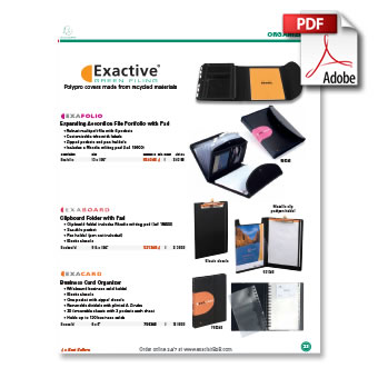 Exaclair 2025 Product Catalog