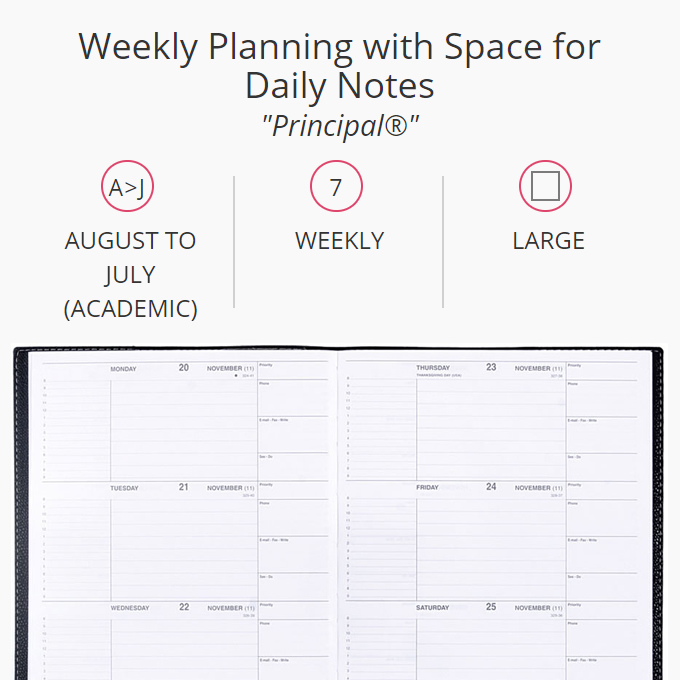 Principal Weekly Planners